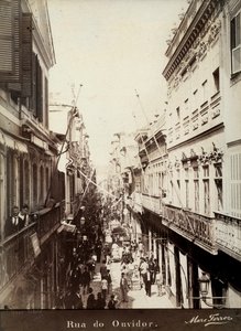 Une rue à Ouvidor, Brésil - Marc Ferrez
