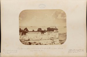 Vue de la pointe nord du récif de Pernambouc depuis la forteresse de Brum - Marc Ferrez