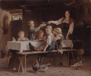 Enfants au déjeuner