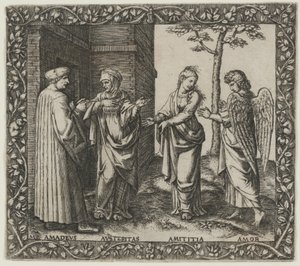 Amadeus Berruti avec Austeritas, Amititia et Amor - Marcantonio Raimondi