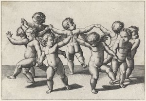 Putti dansants - Marcantonio Raimondi