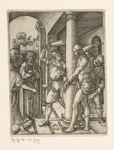 Flagellation du Christ (Passion du Christ) - Marcantonio Raimondi