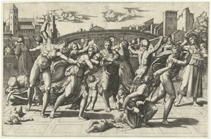 Massacre des innocents, c.1515 - Marcantonio Raimondi