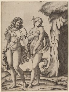 Orphée et Eurydice - Marcantonio Raimondi