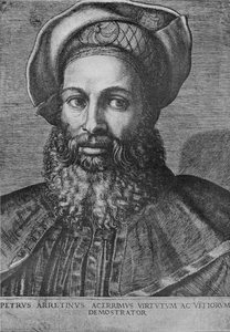 Portrait de Pietro Aretino, vers 1517