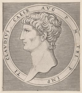 Speculum Romanae Magnificentiae : Claude, des Douze Césars, vers 1500-1534 - Marcantonio Raimondi