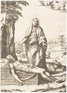 La Pietà - Marcantonio Raimondi