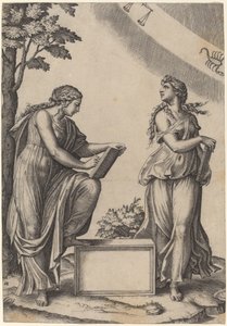 Deux femmes avec le zodiaque