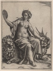 Prudence - Marcantonio Raimondi possibly after Raphael