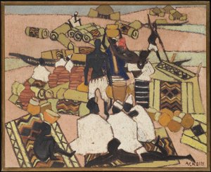 Le marché aux tapis à Mopti