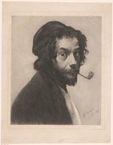 Autoportrait avec pipe