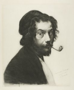 Homme avec une pipe