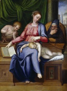 Madonna del silenzio (Vierge et enfant avec Jean-Baptiste enfant) - Marcello Venusti