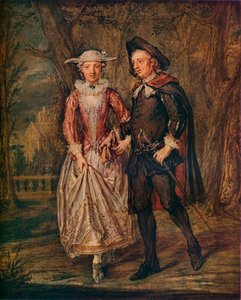 Amoureux dans un parc