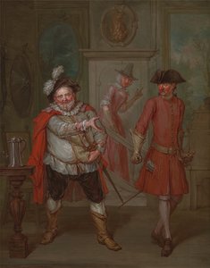 Scène de la pièce "Henry IV, partie I" de Shakespeare - Marcellus Laroon the Younger