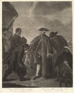 Portasi in Valle il Cavalier... (Arrivée du maître) - Marco Alvise Pitteri after Pietro Longhi