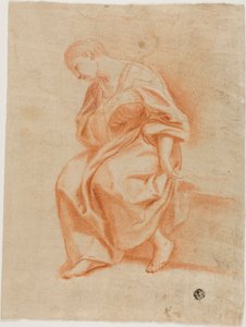 Femme assise de profil - Marcantonio Franceschini