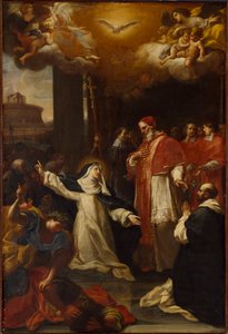 Sainte Catherine implorant le pape Grégoire XI de revenir d
