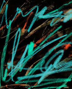 Electronic Writing, 2021 (technique mixte sur toile)
