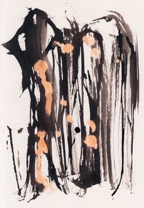 Wabi Sabi, 2018 (encre et eau de Javel sur papier) - Marco Campedelli