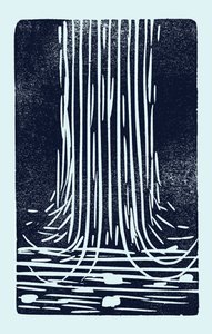 Cascade, 2014 (linoléum sur papier) - Marco Campedelli