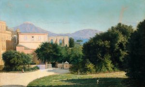 Porta Grande dans les bois de Capodimonte, par Marco De Gregorio (1829-1876)