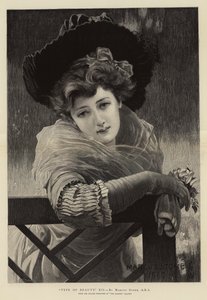 "Type de beauté," XII (gravure) - Marcus (after) Stone