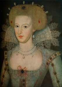 Anne de Danemark 1574-1619, reine consort du roi Jacques Ier, 17ème siècle - Marcus Garret Gheeraerts the Younger