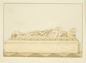 Effigie de Maurice, 7e comte de Berkeley dans la cathédrale de Bristol