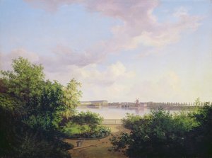 Le jardin de Johannes Amsinck sur le Binnenalster, 1837