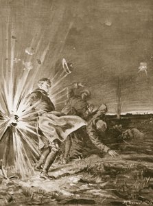 Un obus éclate à proximité du soldat Jackson, lui arrachant le bras alors qu