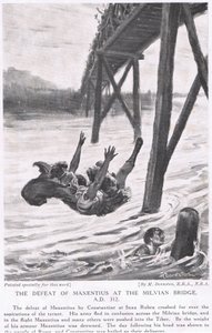 La défaite de Maxence au pont Milvius en 312 après J.-C. - Margaret Dovaston