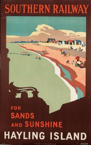 Hayling Island, affiche publicitaire pour Southern Railway - Margaret MacDonald Mackintosh