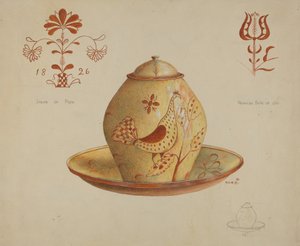Pot couvert allemand de Pennsylvanie