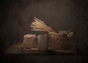 Ambiance rustique et chaleureuse des récoltes - Margareth Perfoncio