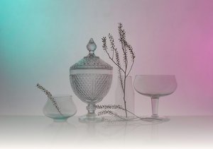 Nature morte élégante avec des verres - Margareth Perfoncio