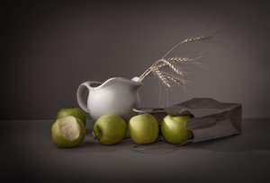 Pommes et blé naturels - Margareth Perfoncio