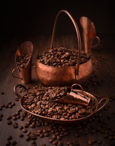 Café au cuivre rustique