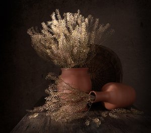 Fleurs séchées au style rustique