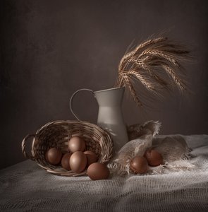 Œufs rustiques et blé - Margareth Perfoncio