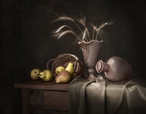 Nature morte « Récolte rustique » - Margareth Perfoncio