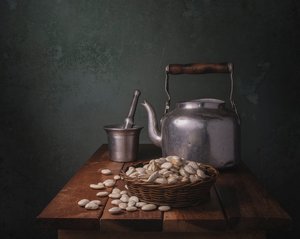 Nature morte dans une cuisine rustique - Margareth Perfoncio