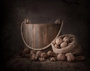 Nature morte aux noix rustiques - Margareth Perfoncio