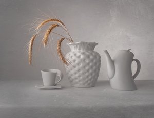 Nature morte minimaliste blanche - Margareth Perfoncio
