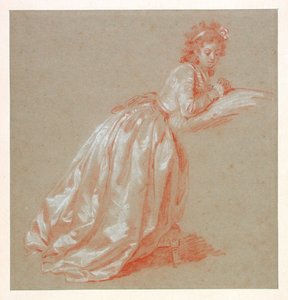 Jeune femme agenouillée - Marguerite Gerard