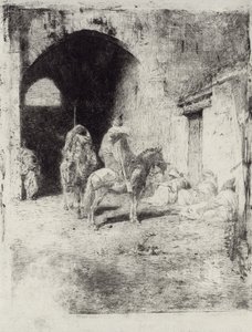 Gardien de casbah à Tétouan - Marià Fortuny Marsal