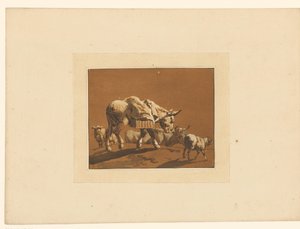Paysage avec du bétail - Maria Catharina Prestel