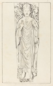 Évêque Wulstan, dans la cathédrale de Worcester - Maria Denman after John Flaxman