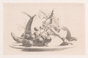 Fruits sur une assiette - Maria Geertruida de Goeje Barbiers (attributed to)