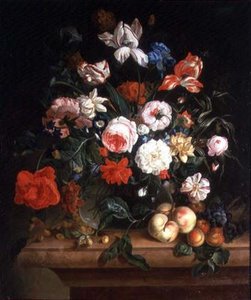 Nature morte, fleurs et fruits